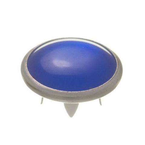 Jersey Druckknöpfe mit farbigem Perlmuttimitat Dunkel Blau NKJ-61