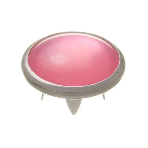 Jersey Druckknöpfe mit farbigem Perlmuttimitat Rosa NKJ-61