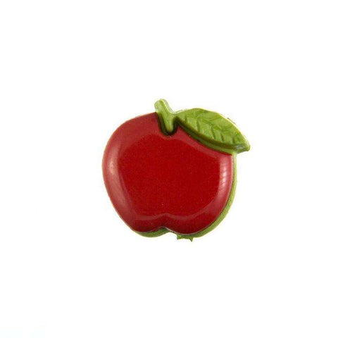 Kinder Knopf Apfel KK-154 rot 12