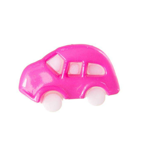 Kinderknopf mit automotiv in Weiß aus Kunststoff