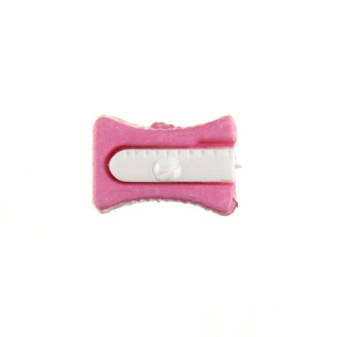 Kinderknopf mit anspitzermotiv in Rosa aus Kunststoff