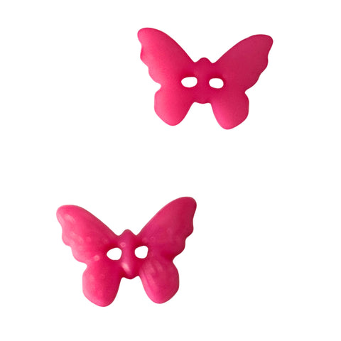 Kinderknopf mit schmetterlingmotiv aus Kunststoff