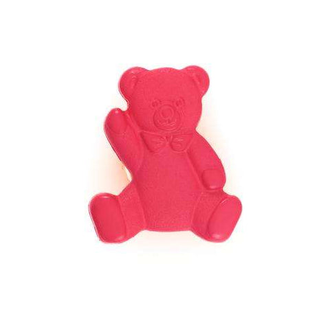 Kinderknopf mit bärmotiv aus Kunststoff