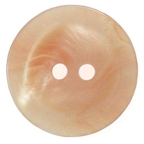 Perlmuttimitat Knopf meliert in beige apricot 2-Loch