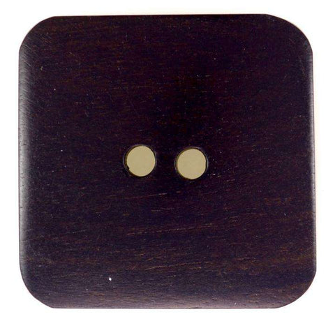Braun Holzknopf mit 2-Loch-Befestigung HK-177-A