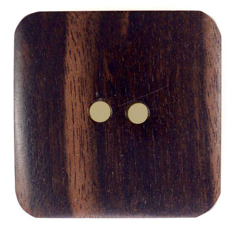 Braun Holzknopf mit 2-Loch-Befestigung HK-177-B