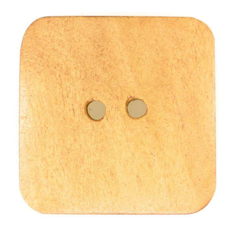 Creme/Natur Holzknopf mit 2-Loch-Befestigung HK-175