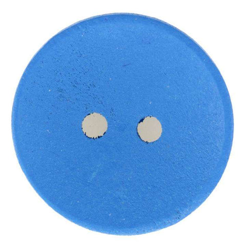 Blau Holzknopf mit 2-Loch-Befestigung HK-190-BLAU