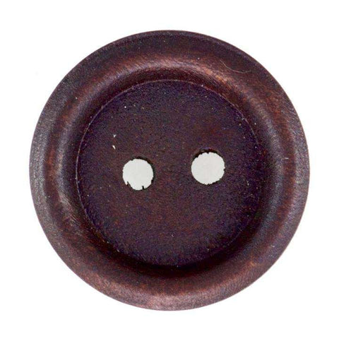 Braun Holzknopf mit 2-Loch-Befestigung HK-117D-A