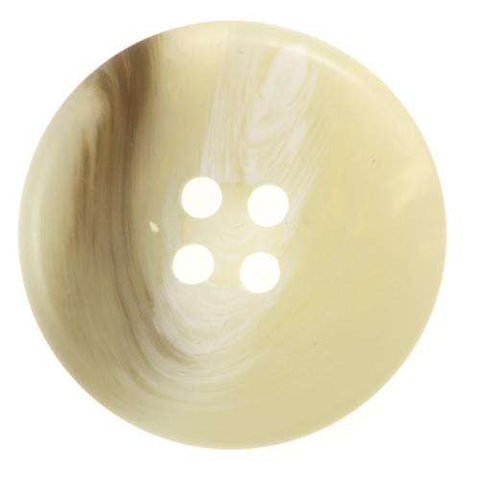 4-Loch Knöpfe Hornimitat Creme Braun melierter KBG-38