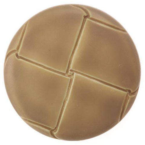 Ösen Knöpfe Beige Leder Fußball Optik Kunststoff KBG-121-A