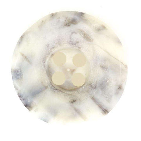 Creme/Natur Hornimitatknopf mit 4-Loch-Befestigung HK-105H