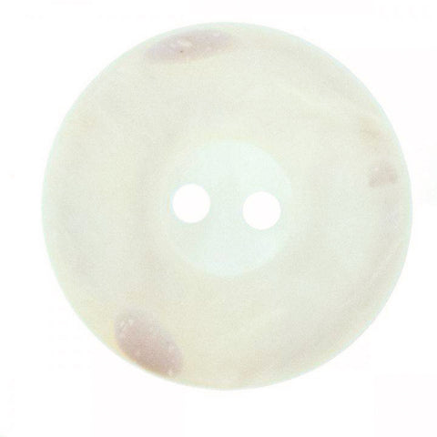 2-Loch Knöpfe matt Creme Hornimitat gewölbter Rand KN-75A