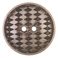 Knopf silber schwarz KSi 6