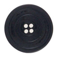 Schwarzer Steinnuss-Knopf 15 mm mit Zierrand – für Sakkos & Blazer