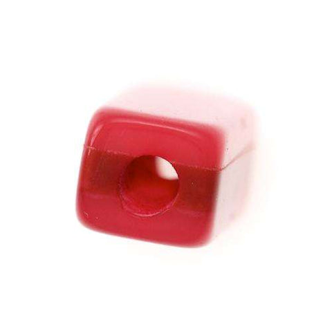 Längliche Perle Perlmuttoptik pink