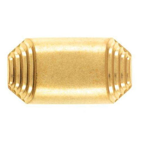 Länglicher Ösen Knopf mit Randmuster KGO-2