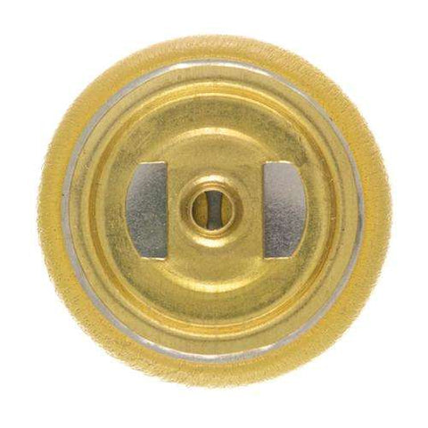 Druckknopf mit Leder bezogen