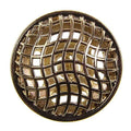 Metallknopf mit Muster in Gold mit Öse-Befestigung in 18–23 mm