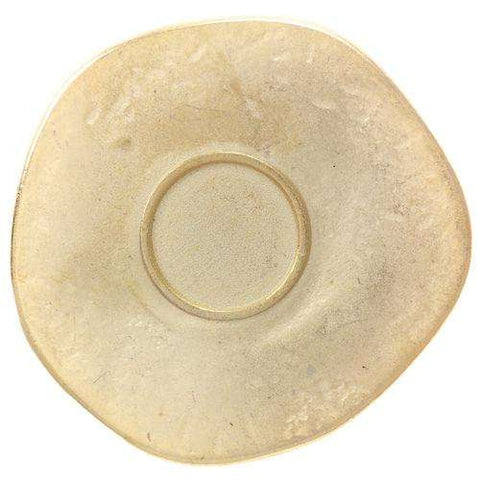 Metallknopf mit Trachtenoptik in Gold mit Öse-Befestigung in 45 mm