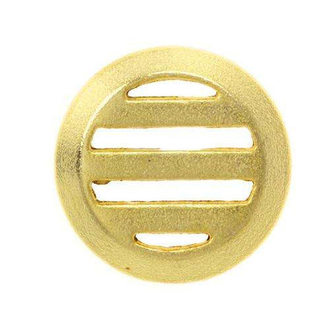 Metallknopf mit Trachtenoptik in Gold mit Öse-Befestigung in 15 mm