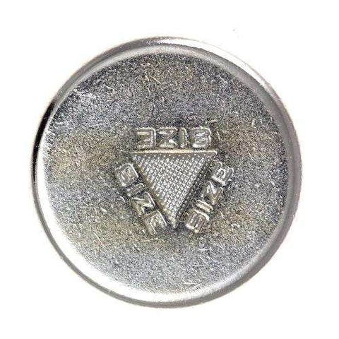 Metallknopf in Silber mit Öse-Befestigung in 23 mm