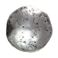 Metallknopf mit rustikal in Silber-Grau mit Öse-Befestigung in 18–24 mm
