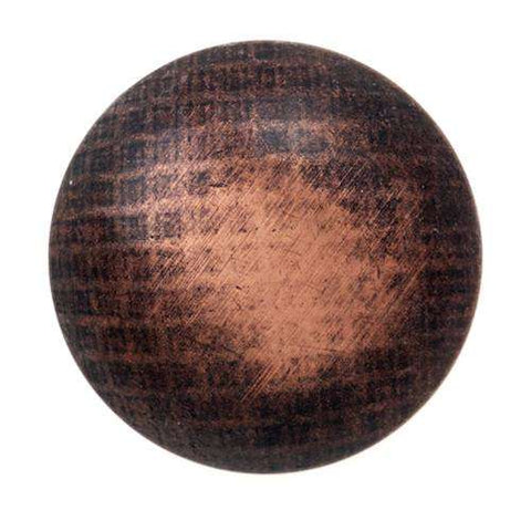 Uniformknöpfe Viertel Kugel mit Öse Kupfer-Schwarz MK-1174k oben