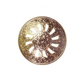 Metallknopf mit filigran in Gold mit Öse-Befestigung in 18–23 mm