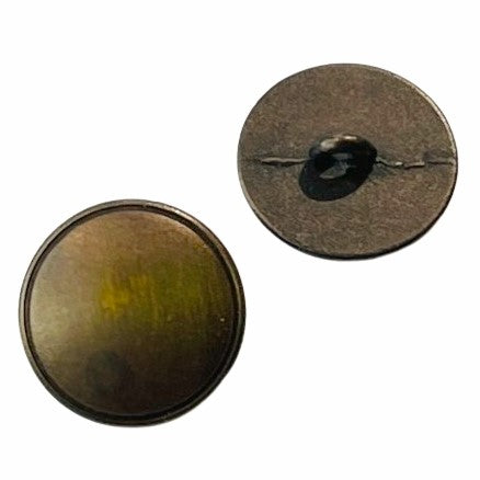 Metallknopf in Messing mit Öse-Befestigung in 13–15 mm