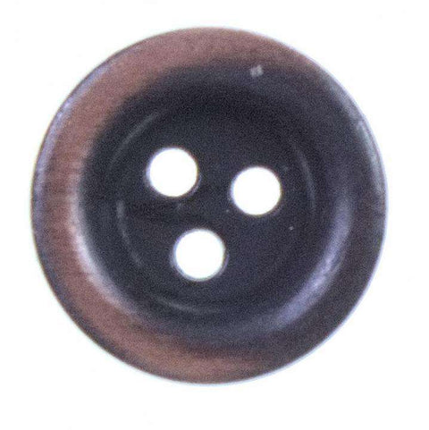 Metallknopf in Kupfer mit 3-Loch-Befestigung in 15 mm