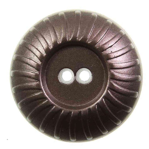 Metallknopf mit Muster in Silber mit 2-Loch-Befestigung in 15–23 mm