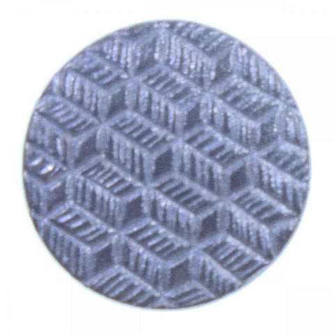 Metallknopf mit Muster in Silber mit Öse-Befestigung in 15–20 mm