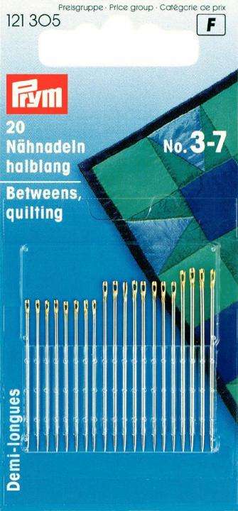 Nähnadeln mit Goldöhr 20 STK-halblang No. 3 7