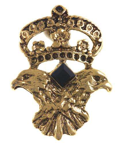 Niete Adler und Krone Gold TN-32