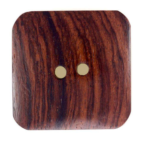 Braun Holzknopf mit 2-Loch-Befestigung HK-173-H