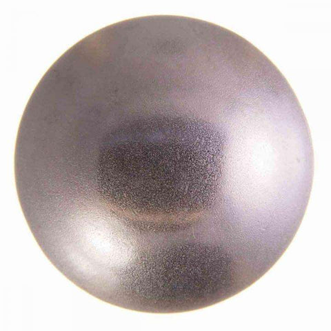 Metallknopf mit Halbkugel in Silber mit Öse-Befestigung in 23 mm