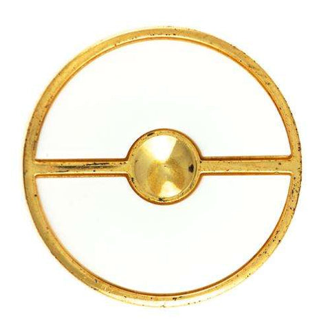 Ösen Knopf Kunststoff Gold KGO-60