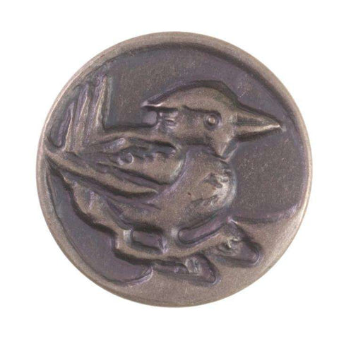 Knopf mit Vogelmotiv Tk 104as