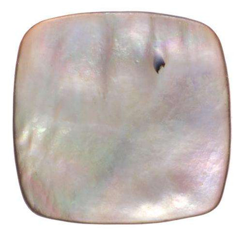 Echter Perlmuttknopf Natur in Beige/Braun mit Öse-Befestigung