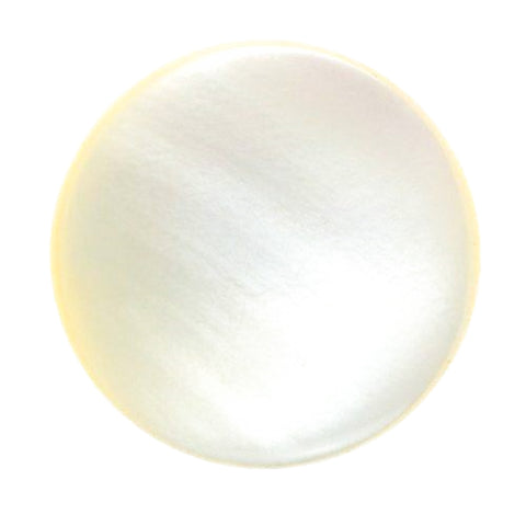 Echter Perlmuttknopf Natur in Creme/Natur mit Öse-Befestigung