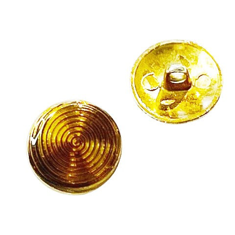 Metallknopf in Gold mit Öse-Befestigung in 18–20 mm