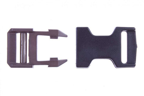 Patentschnalle schwarz braun