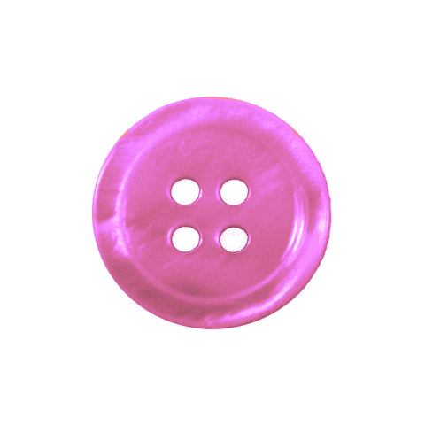 Hemdknopf aus Perlmutt Natur, Echter Perlmuttknopf Natur in Rosa/Pink mit 4-Loch-Befestigung