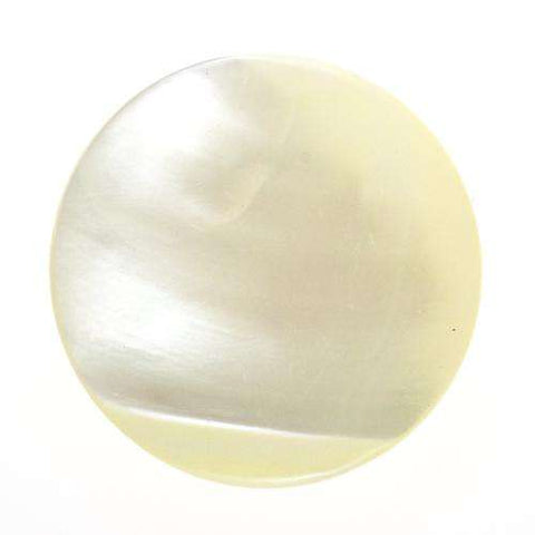 Echter Perlmuttknopf Natur in Creme/Natur mit Öse-Befestigung
