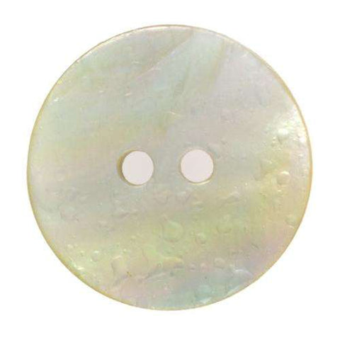 Echter Perlmuttknopf Natur in Creme/Natur mit 2-Loch-Befestigung