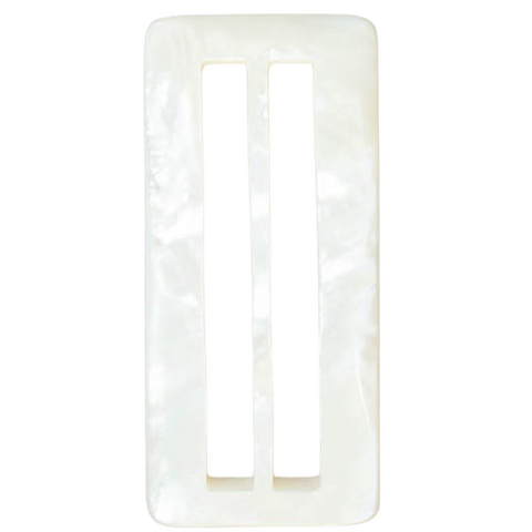 Perlmuttschnallen  Makassar Perlmutt s-pl-1-A-creme-weiß