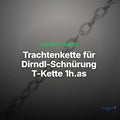 Trachtenkette für Dirndl-Schnürung T-Kette 1h.as – Clean Showcase