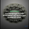 Trachtenknopf Crystal (Kristallklar) mit Swarovski® Crystal ST-21AS Altsilber – Clean Showcase