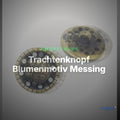 Trachtenknopf Blumenmotiv Messing – Ösenknopf – TK-47AG – Clean Showcase